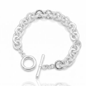 Silver Edge Texture bracelet